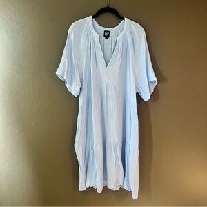 GAP Sky Blue Textured Dress